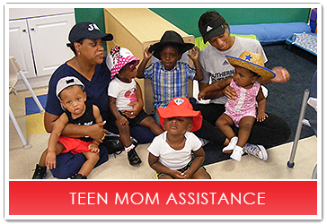 Teen Mom Assistance and Caretakers in Silly Hats